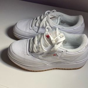 reebok club c stacked sneakers